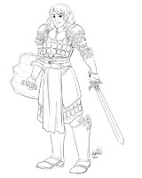 Kei in armor by Alakotila